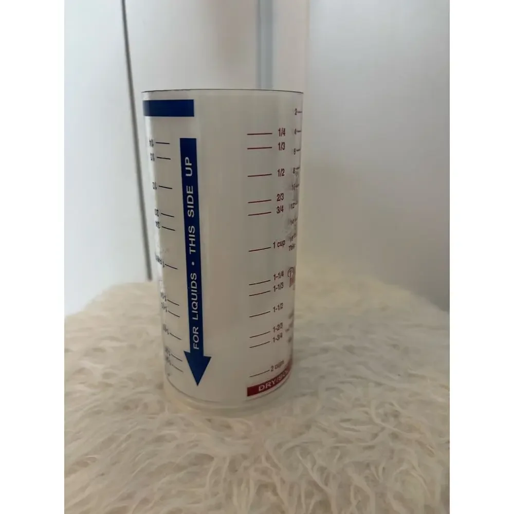 Pampered Chef Measure All 2 Cup Wet Dry 2000 Plastic Adjustable Measuring Cup